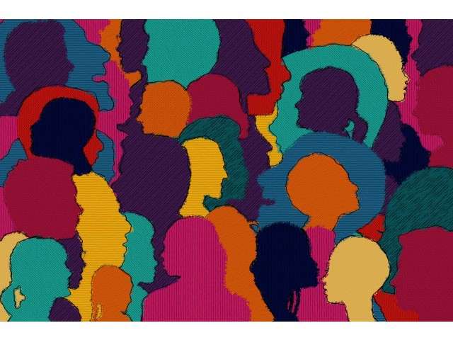 Abstraktna fotografija ljudi