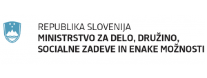 Logotip Republika Slovenija Ministrstvo za delo, družino, socialne zadeve in enake možnosti